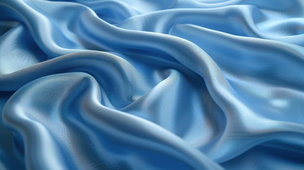 Elegant light blue silk fabric texture background photo