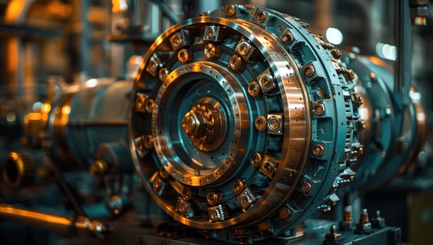 Industrial machine engine component metallic precision engineering manufacturing photo