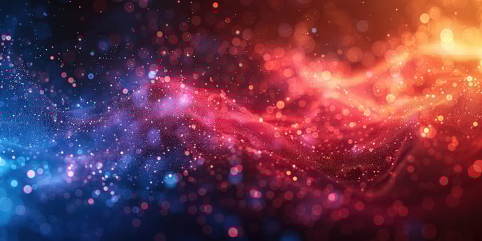 Abstract particle background with light effect for graphic design photo