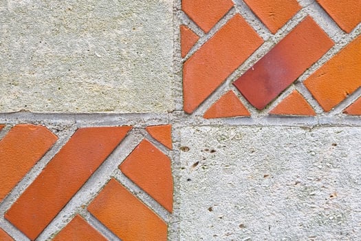 Geometric Brick and Concrete Pattern for Architectural Design and Textures photo