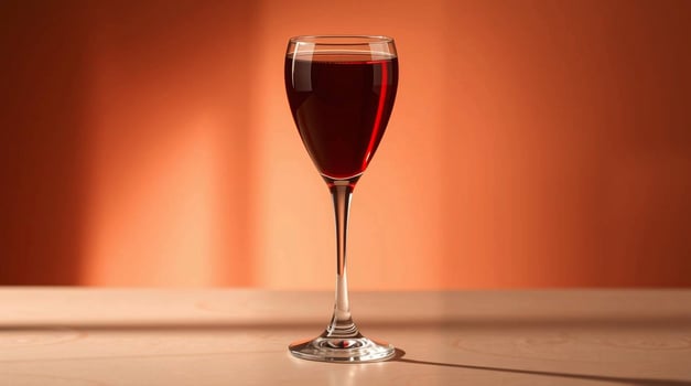 Red Wine Glass Professional Product Photography for Menus Websites and Marketing Materials Beverages photo