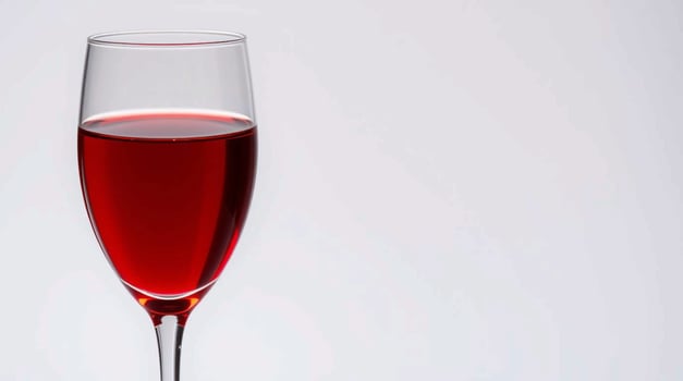 Red Wine in a Crystal Glass Beverages photo