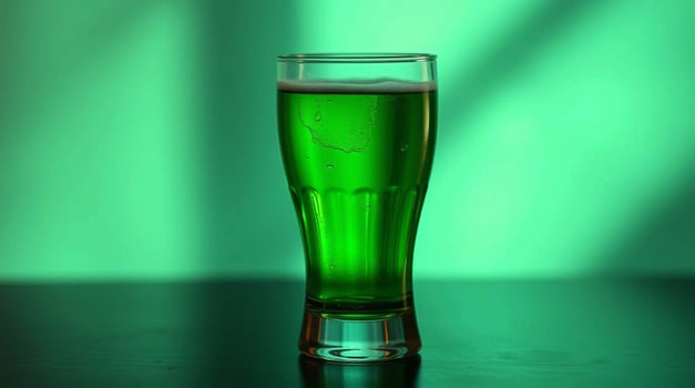 Emerald Beverage in Pilsner Glass Beverages photo