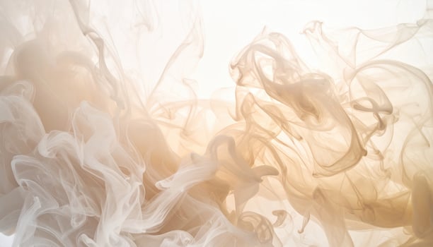 Mesmerizing display of swirling smoke soft beige and cream tones, creating ethereal atmosphere that evokes sense of calm and tranquility. delicate movement of wisps adds depth and intrigue to photo