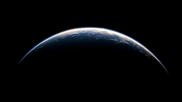 Earth's curve, twilight, space, planet, globe, world, horizon. photo