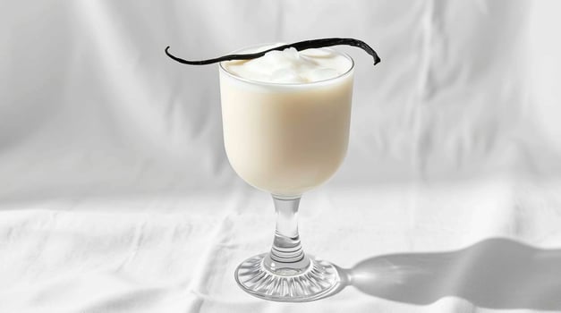 Vanilla milkshake with whipped cream photo