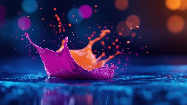 Vibrant Paint Splash A Symphony of Colors photo