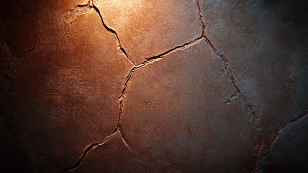 Cracked Earth Texture A Rustic Brown and Dark Background photo