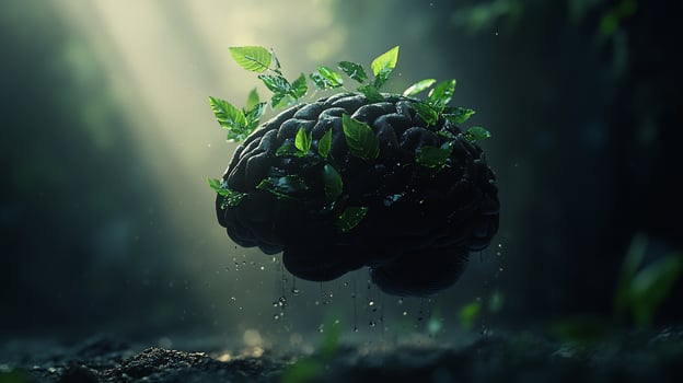 Minds Growth A Brains Rebirth in Natures Embrace photo