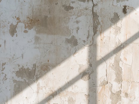 Textured Old Wall with Shadows. A Rustic and Minimalist Background Image. photo