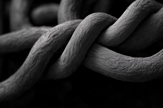 Abstract Monochromatic Knot A Study in Texture and Form photo