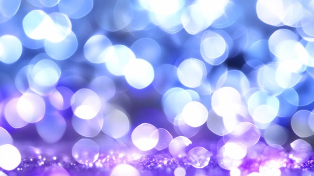 Sparkling Purple Blue Bokeh Lights Background photo