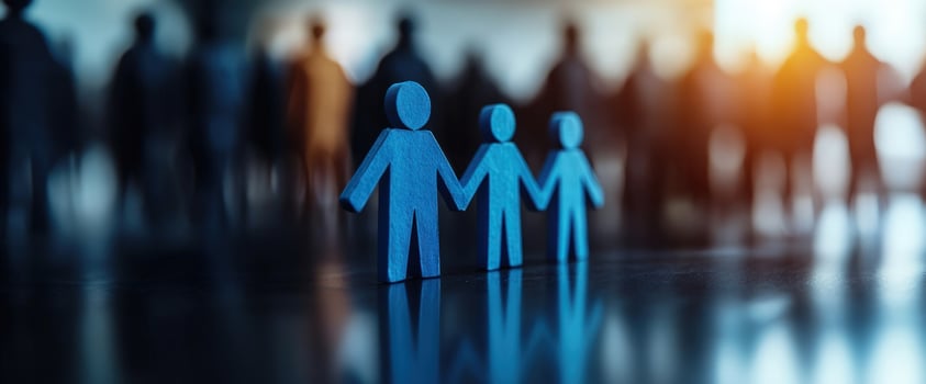 Unity and Togetherness A symbolic representation of community, family, and human connection. photo