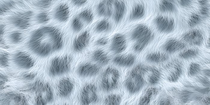 Close up view of soft light blue fur texture photo