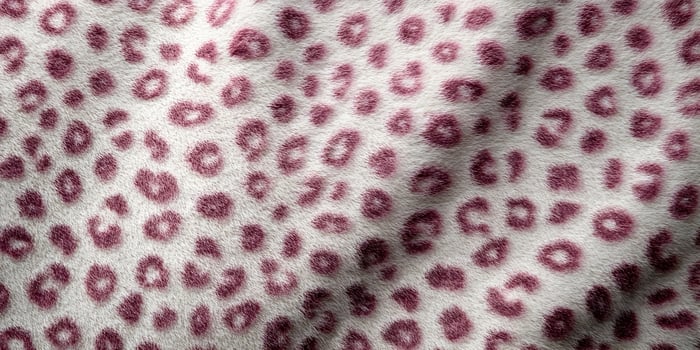 Close up of mauve leopard print fabric photo