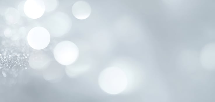 The ethereal glow of soft bokeh lights in a serene background. photo