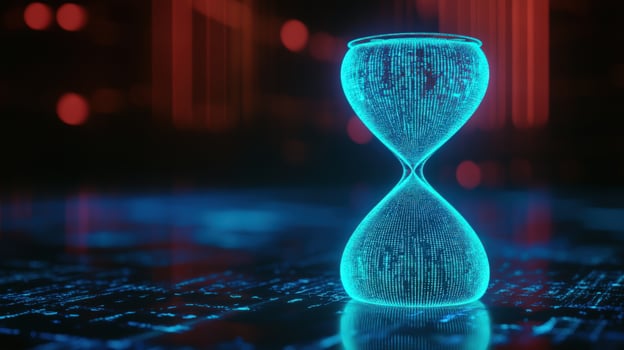 Digital Hourglass Time, Data, and the Flow of Information in the Digital Age photo