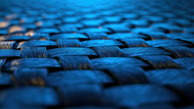 Intricate Blue Woven Fabric Texture photo