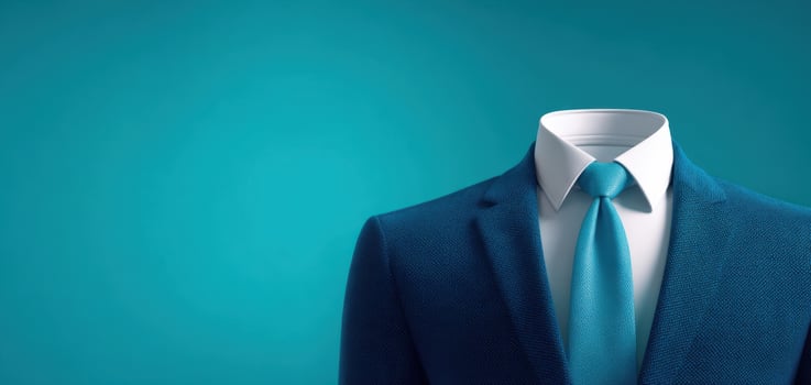 The Headless Suit and Tie Displaying Modern Business Fashion Elegance photo