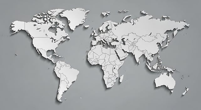 Detailed political world map showing countries continents and oceans for global understanding photo