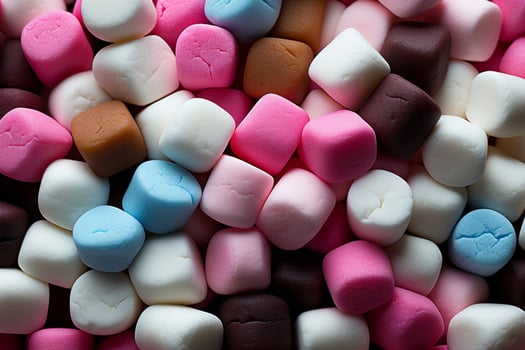 Heavenly marshmallow. light azure pink hyperrealism, dreamy colorful realism in soft white magenta photo