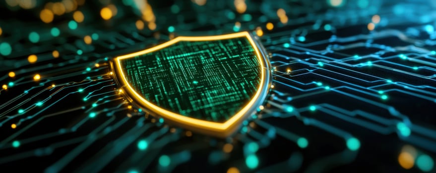 Cybersecurity Shield Digital Protection Data Security photo