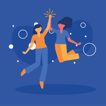 women avatars friends design vector
