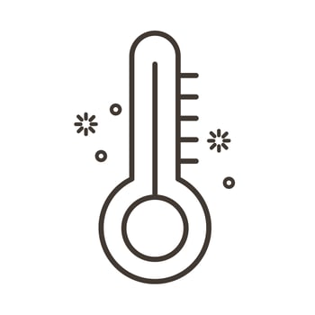 thermometer for measuring temperature icon vector