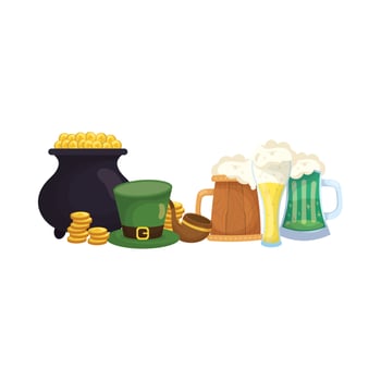 Saint patrick's day icons design vector
