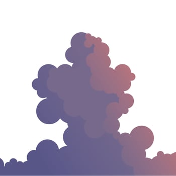 Isolated purple cloud shape design vector