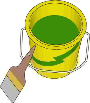 Brush strokes, illustration, vector on white background.