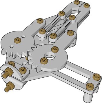 White tool, illustration, vector on white background.
