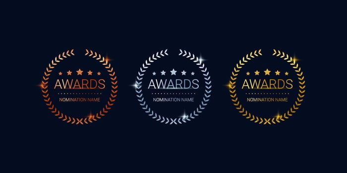 Awards sign illustration vector