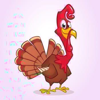 Cartoon turkey for Thanksgiving vector