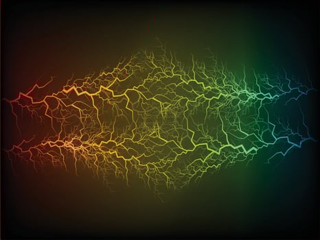 Modern Lightning Bolt  Background vector