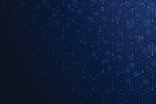 Abstract geometric hexagons pattern background medical, science vector