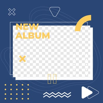 Music poster design social media post template vector