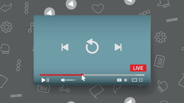 Video Player Vector illustration