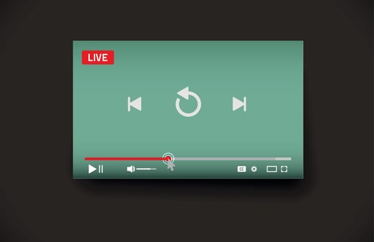 Video Player Vector illustration