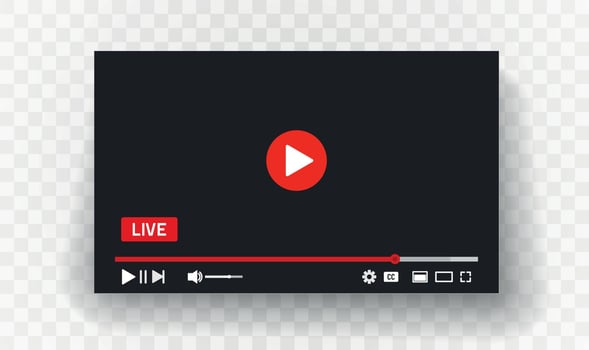 Video Player Vector illustration