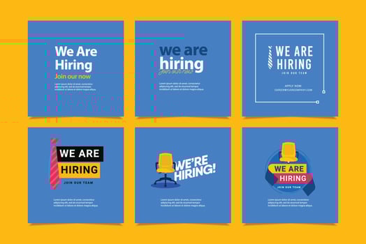 We are hiring design concpet. join our now vector