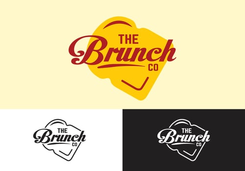 the brunch restaurant logo concept vector