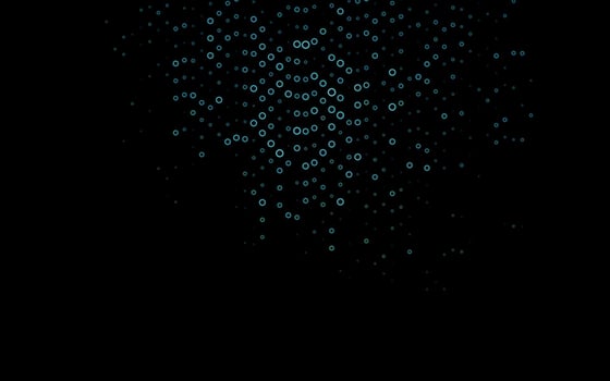 Dark BLUE vector cover with spots.