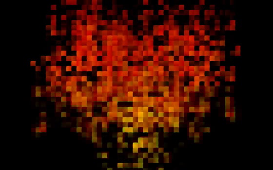 Dark Yellow, Orange vector pattern in square style.