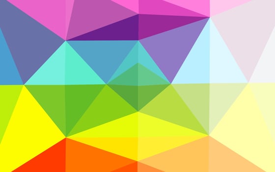 Light Multicolor, Rainbow vector low poly texture.