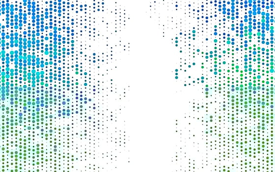 Light Blue, Green vector cover with spots.