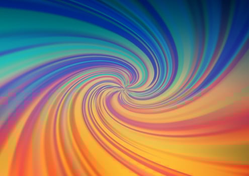 Light Blue, Red vector blurred and colored background.