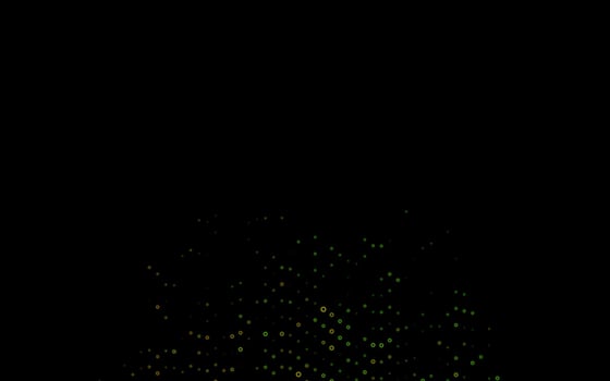 Dark Green vector cover with spots.