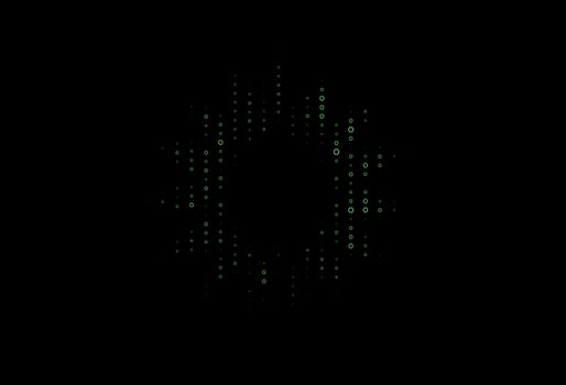 Dark Green vector template in hexagonal style.