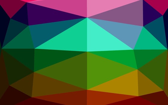 Dark Multicolor, Rainbow vector low poly cover.